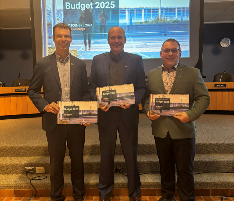 Budget 2025 de la Ville de Rimouski : le conseil municipal adopte un budget équilibré de 125,6 M$